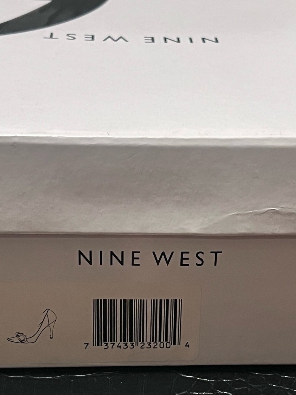 Nine West White Shoe Box with Black Logo - Picture 5 of 6